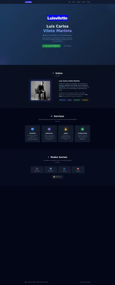 Luis Vilette — Técnico em Informática